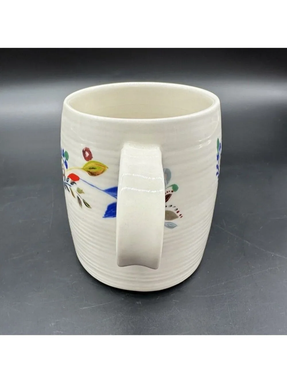 Anthropologie Mug Letter J Name Coffee Cup Starla M Halfmann Floral Monogram - Picture 4 of 9